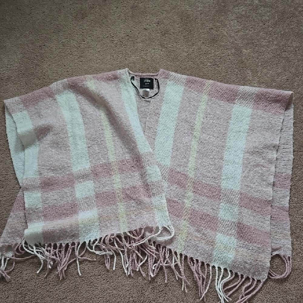 Cozy Pink Plaid Sweater